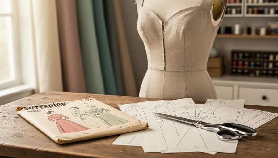 How to Sew a Vintage Dress Using Butterick 6796 Pattern